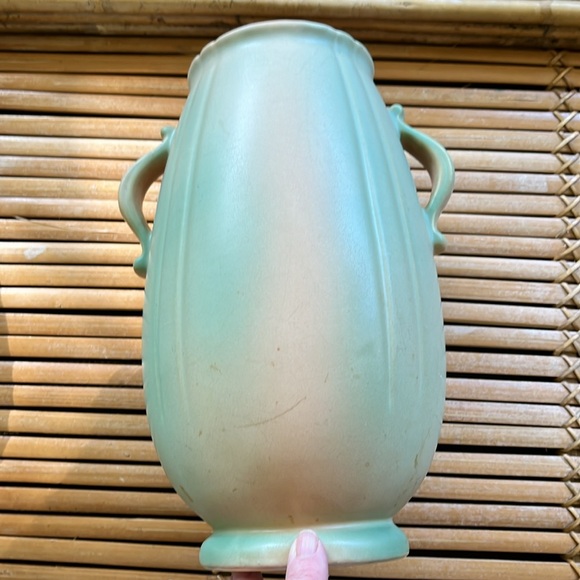 Weller Wild Rose Vase Vintage Pottery Collectable 1930's muted colors - Picture 2 of 12